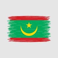 Mauritanië vlag borstel vector