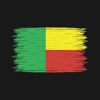 Benin vlag borstel vector