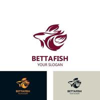 betta vis modern logo stijl ontwerp vector illustratie