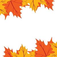 herfst bladeren grens vector