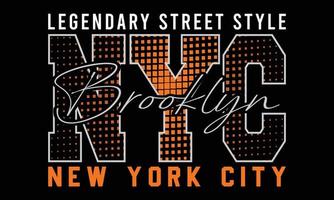 nieuw york stad, nyc typografie t-shirt ontwerp. motiverende nieuw york stad typografie t-shirt creatief kinderen, en nyc thema vector illustratie.