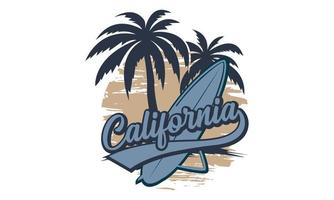 Californië surfing t-shirt ontwerp.california berg surfing typografie t-shirt creatief kinderen, en typografie thema vector illustratie.