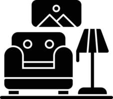 lounge glyph icoon vector