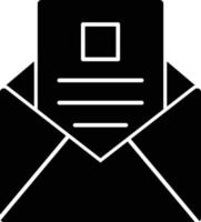 e-mail glyph-pictogram vector