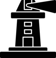 vuurtoren glyph-pictogram vector