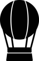 hete luchtballon glyph icoon vector