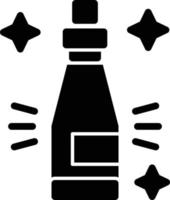 Champange glyph icoon vector