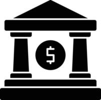 bank glyph icoon vector