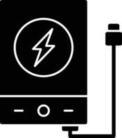 powerbank glyph-pictogram vector