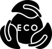 ecologie glyph icoon vector