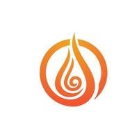 brand vlam logo sjabloon vector