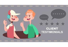 client Testimonial vector