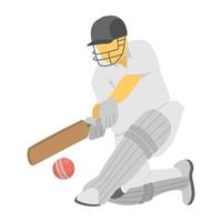 trendy batsman-concepten vector