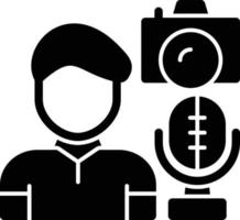 vlog glyph-pictogram vector