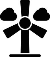 wind turbine glyph icoon vector