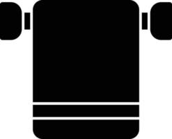 handdoekenrek glyph icon vector