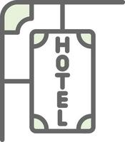 hotel teken vector icoon ontwerp