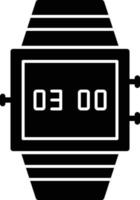 smartwatch glyph-pictogram vector