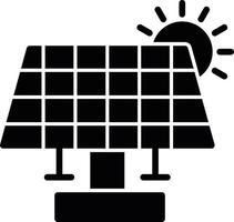 zonne-energie glyph-pictogram vector