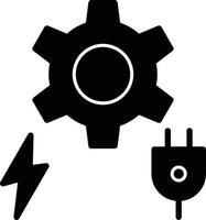 macht en energie glyph icoon vector