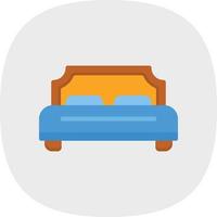 dubbele bed vector icoon ontwerp