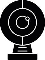 ronde webcam glyph-pictogram vector