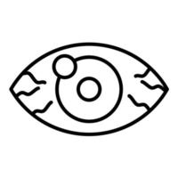 cataract lijn icoon vector