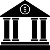 bank glyph icoon vector