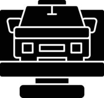 taxi glyph-pictogram vector