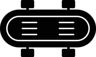 skate glyph-pictogram vector