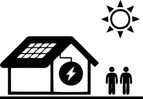 zon icoon in wit achtergrond, illustratie van zon icoon symbool in zwart Aan wit achtergrond vector