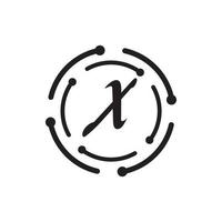brief X bedrijf zakelijke abstract eenheid vector logo ontwerp sjabloon