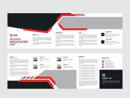 vijfvoudig creatief bedrijf brochure met modern abstract ontwerp. gebruik het bedrijf presentaties vector