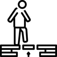lijn pictogram voor ondersteuning vector