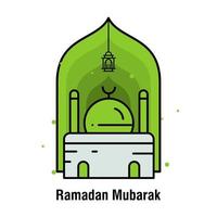 Ramadan kareem concept banier vector illustratie