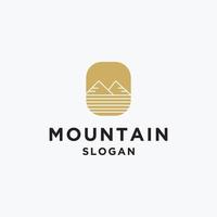 abstract berg vorm logo vector