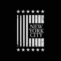 New York illustratie typografie. perfect voor het ontwerpen van t-shirts, shirts, hoodies, posters, prints vector