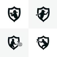 reeks van sport logo ontwerp Sjablonen vector