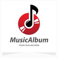 muziek- schijf logo ontwerp sjabloon vector