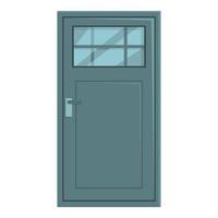 hout deur icoon tekenfilm vector. voorkant huis vector