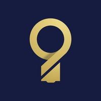 luxe mensen brand logo ontwerp sjabloon vector
