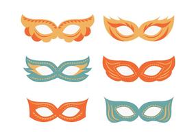 Feestelijke Maskerade Masker Collectie vector