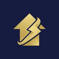 luxe flash echt landgoed logo ontwerp sjabloon vector