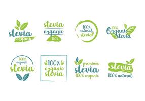 Stevia Product Tags Vector