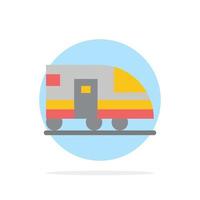 station metro trein vervoer abstract cirkel achtergrond vlak kleur icoon vector