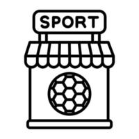 sport- winkel lijn icoon vector