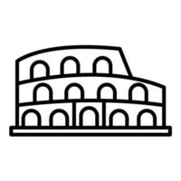 colosseum lijn icoon vector