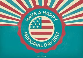 Retro Style Memorial Day Illustratie vector