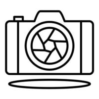 front camera lijn icoon vector
