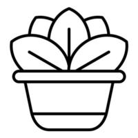 plant lijn icoon vector